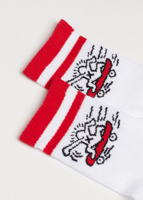 Παιδικές Κοντές Αθλητικές Κάλτσες Keith Haring™