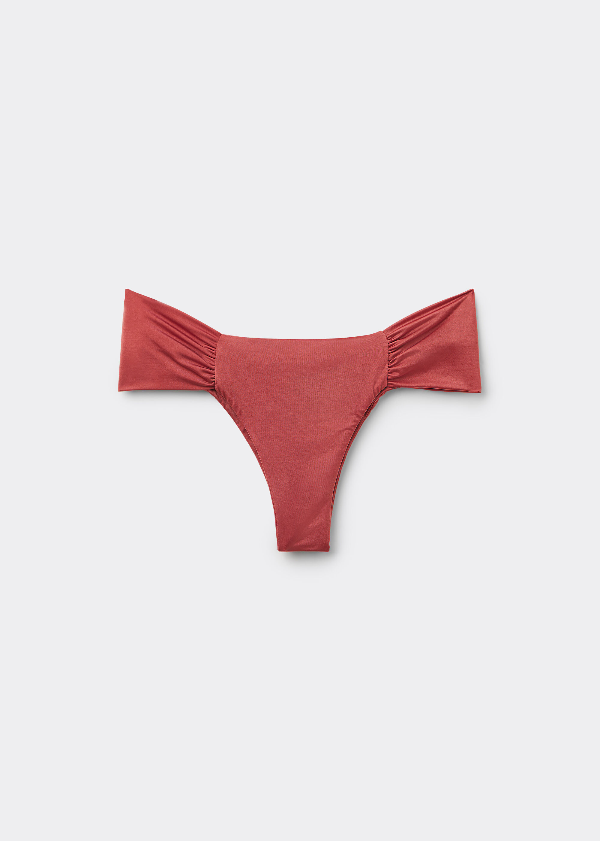 Brazilian-Bikinihose mit Drapierung Shiny Satin