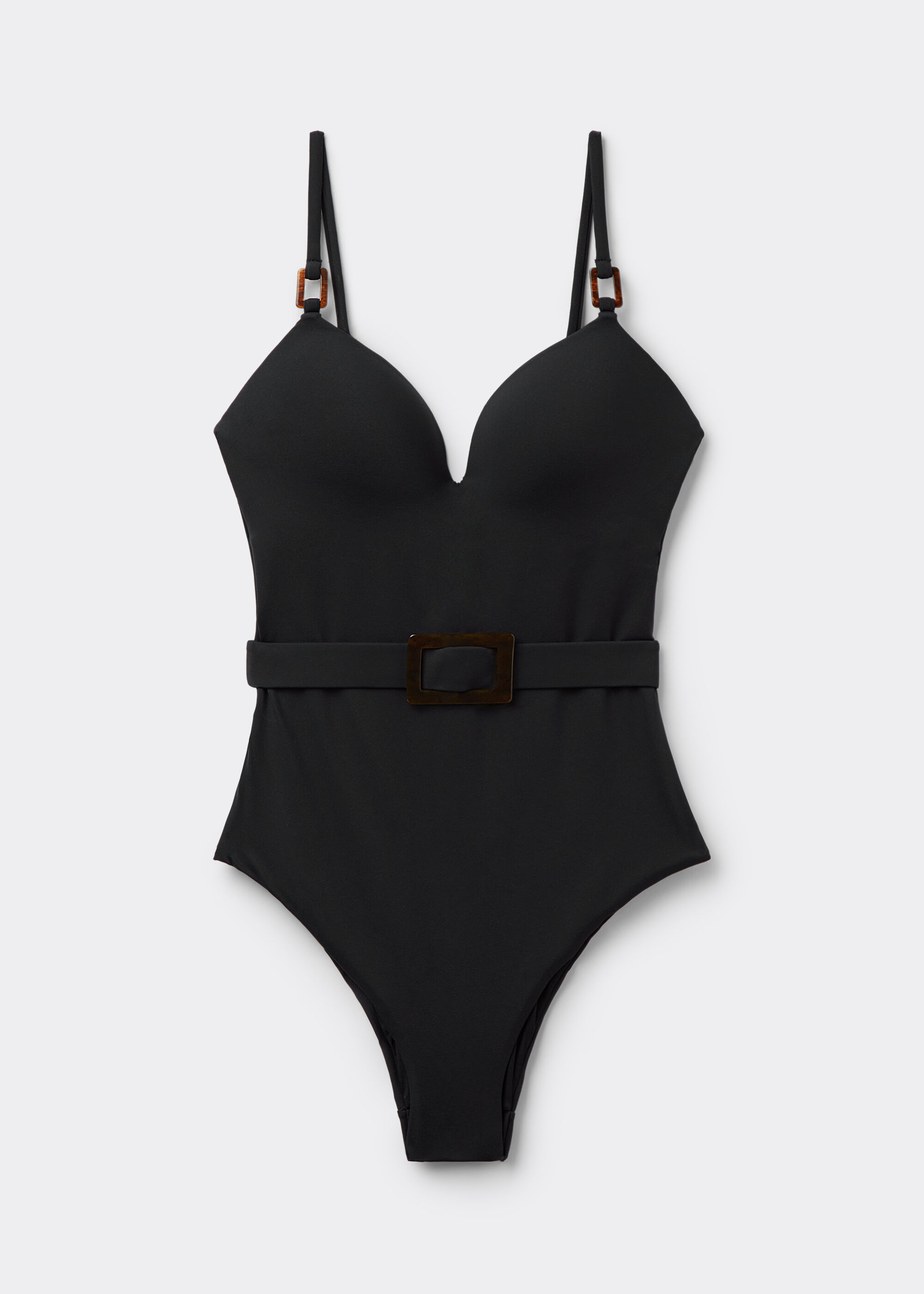 Badpak Eendelig Heart Neckline Black