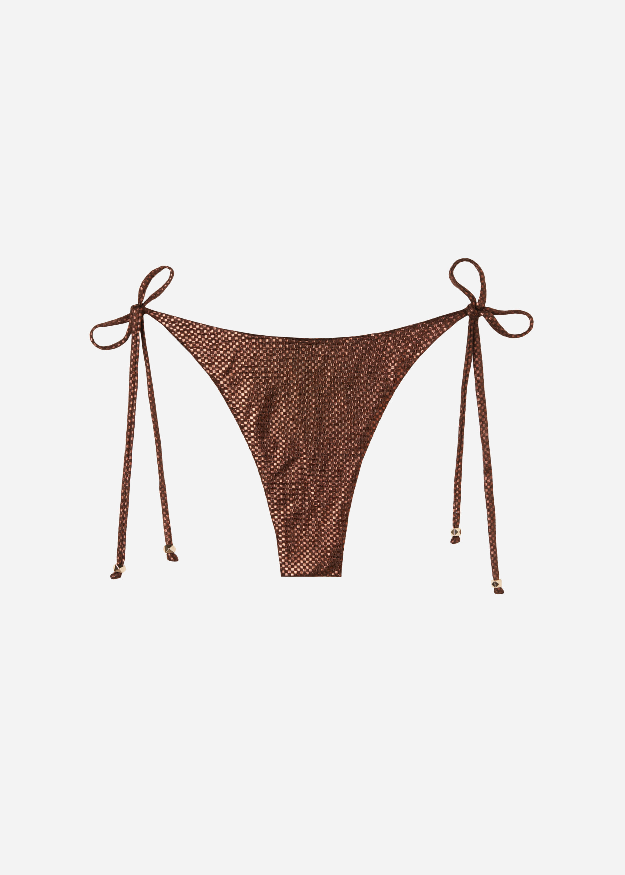 Slip Brazilian cu Șnururi Costum de Baie Light Reflections