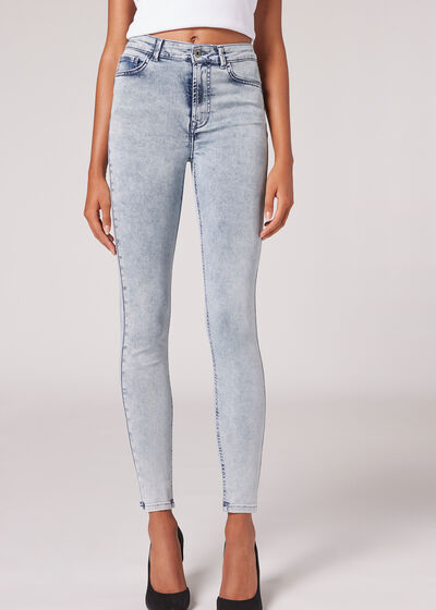 Soft Touch High-Waist Skinny Push-up Jeans