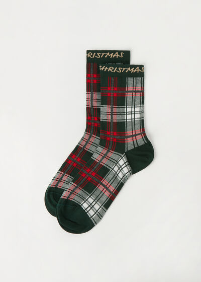 Men’s Christmas Family Patterned Short Socks