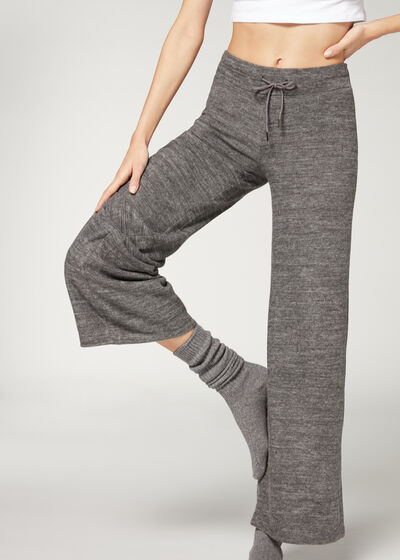 Palazzo-Leggings mit Cashmere