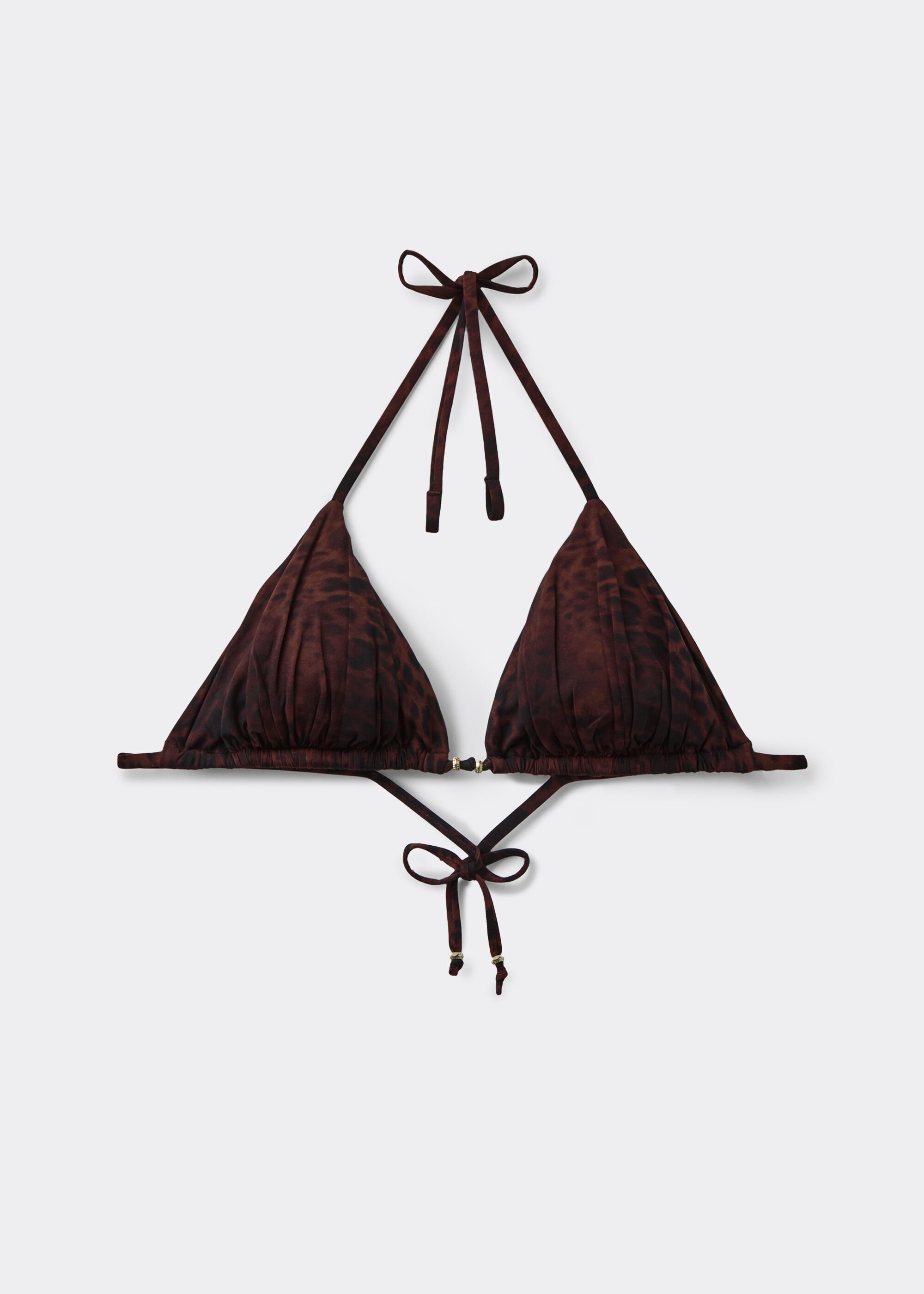 Triangel-Bikinitopp Dark Animalier