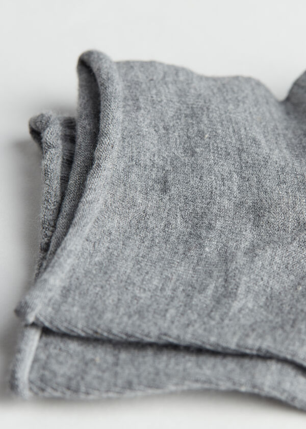 Cuffless Short Socks in Cotton