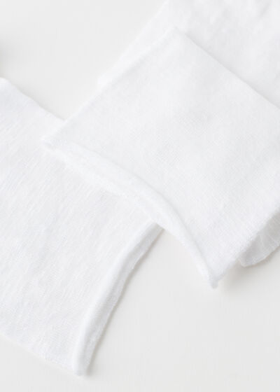 Short Socks with Linen