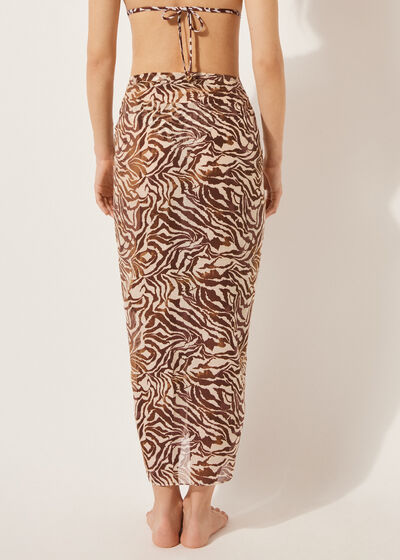Paréo long Animalier