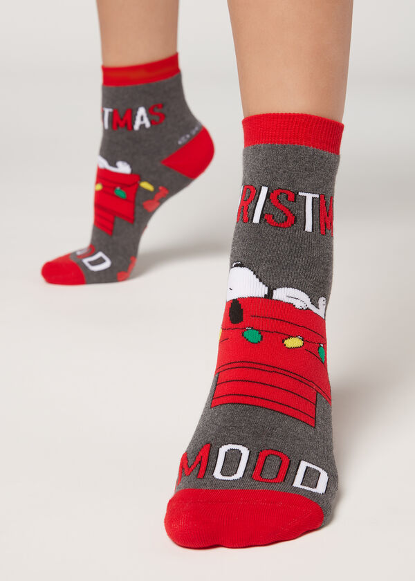 Snoopy Christmas Non-Slip Socks