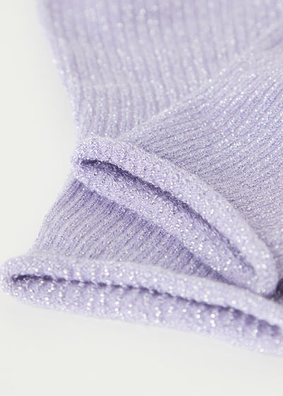Kurze Socken mit Glitzer für Mädchen