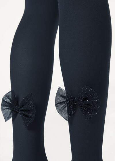Girls’ Bow Tights