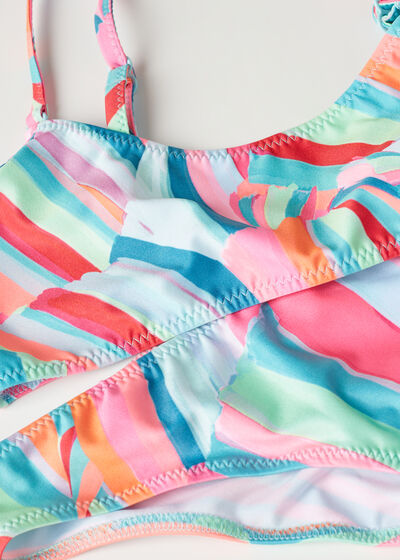 Girls' Two Piece Swimsuit Neon Summer