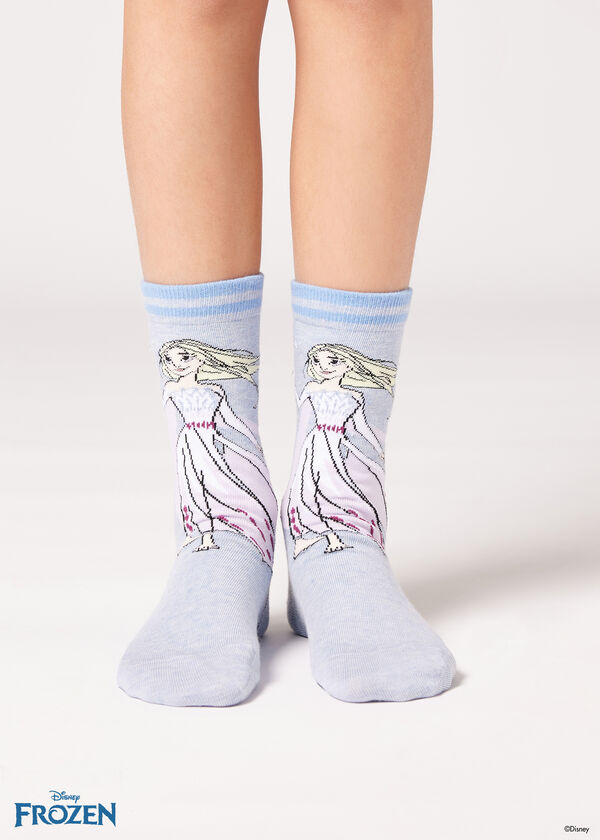 Girls’ Frozen Disney Short Socks