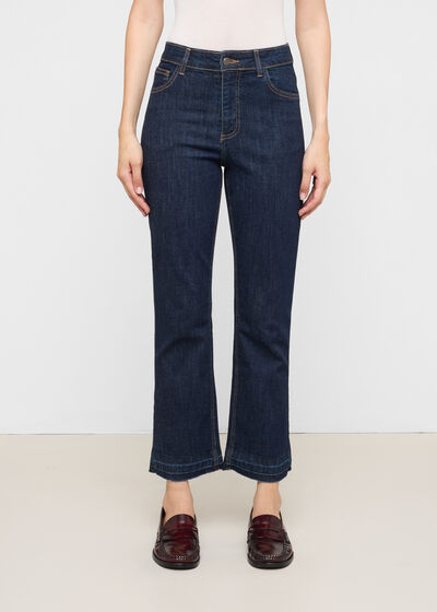 Cropped Flared Jeans