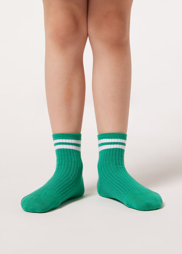 Kids’ Patterned Short Socks