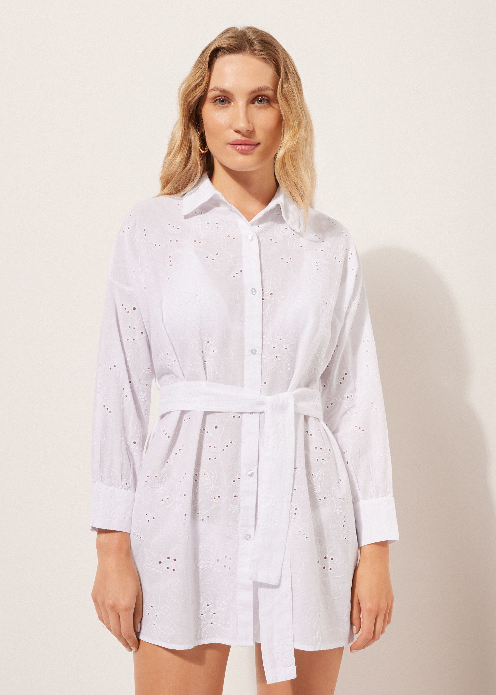 Long Broderie Anglaise Shirt
