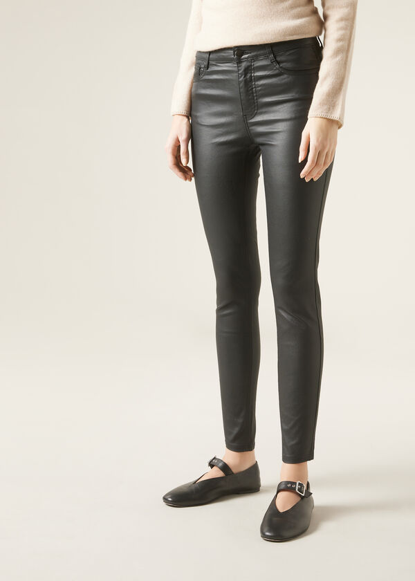Leather Effect Skinny Leggings