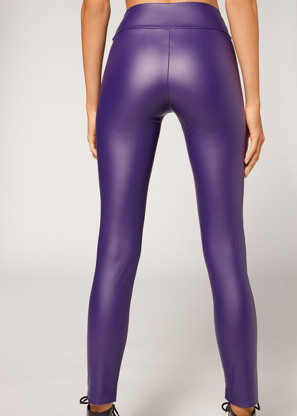 Bőr Hatású Legging