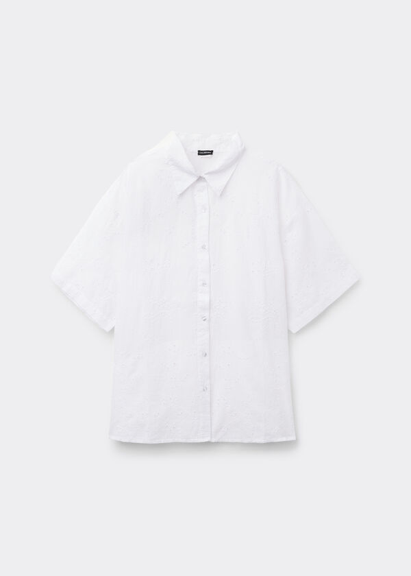 Broderie Anglaise Short Shirt