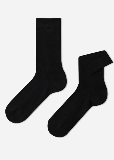 Chaussettes courtes en laine et coton pour homme