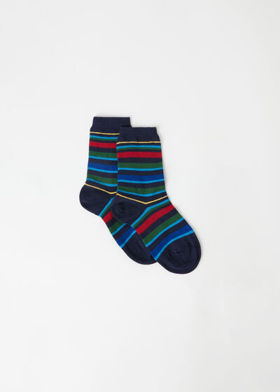 Kratke prugaste čarape za dječake