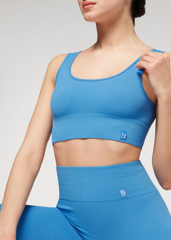 Seamless Ribbed Sport Top - Fitness Top - Calzedonia