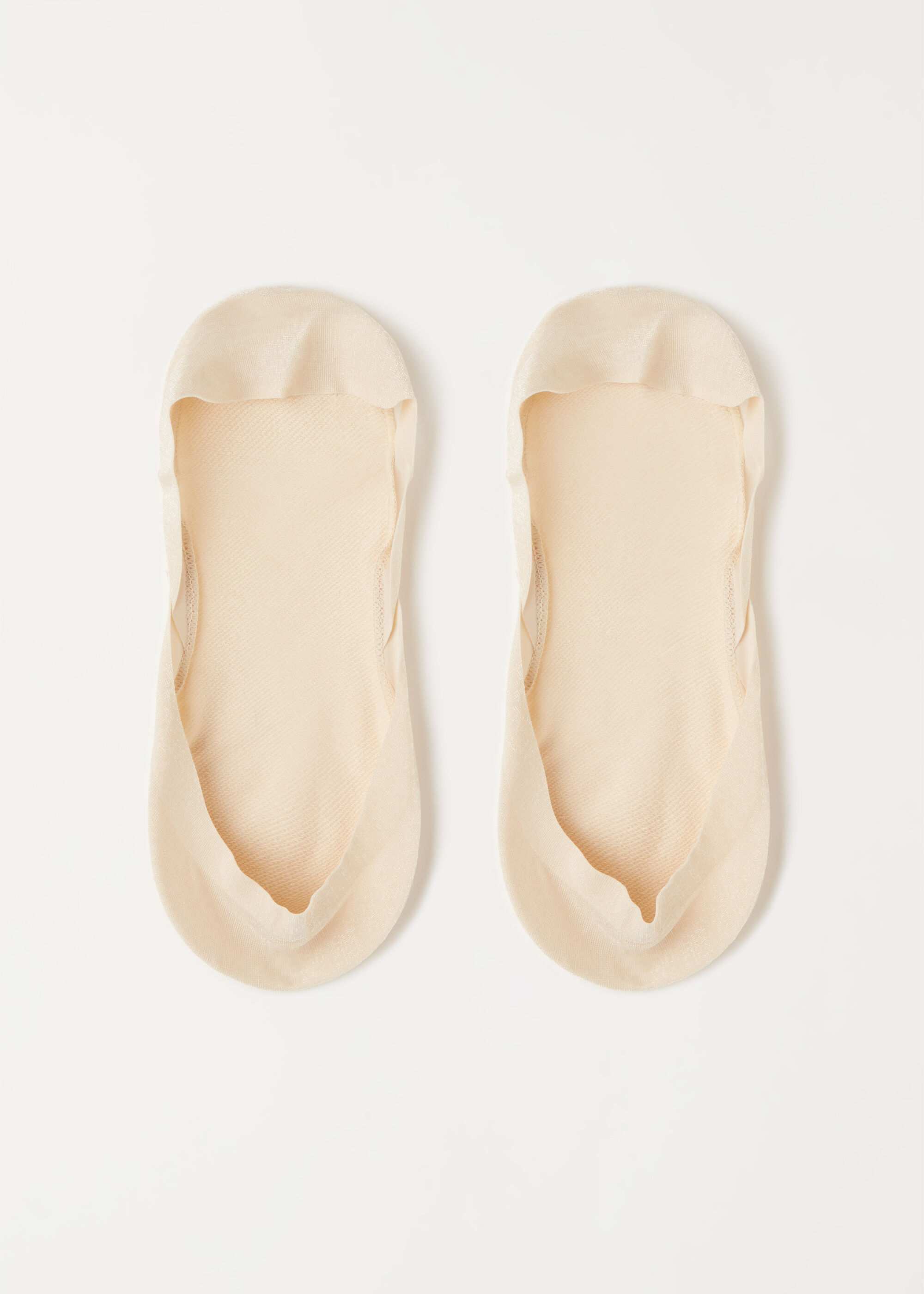 Shiny Silk Invisible Socks with Silicone