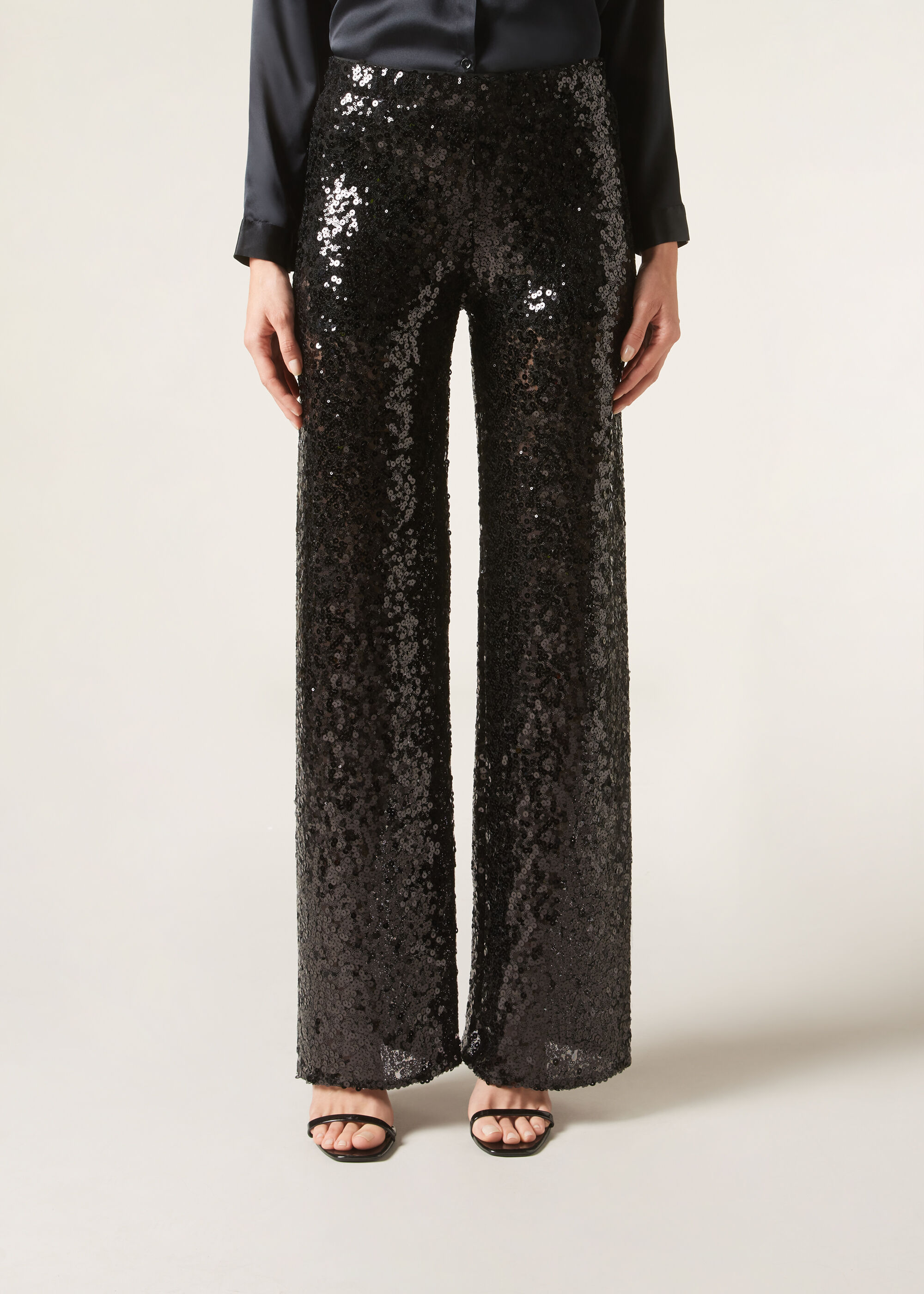 Sequin Palazzo Trousers