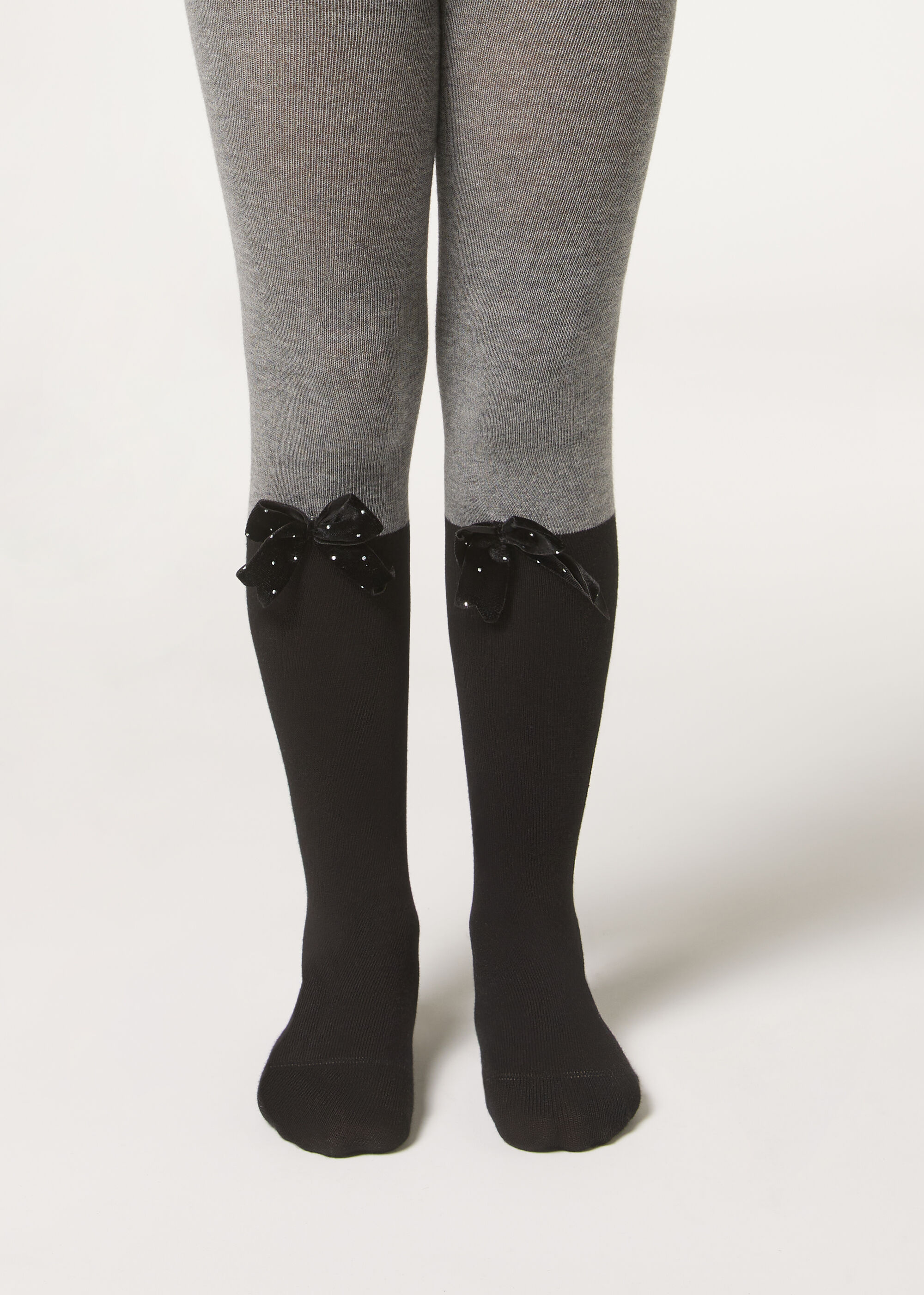 Collant effet chaussettes hautes fille