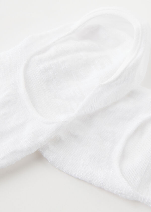 Linen and Viscose Invisible Socks