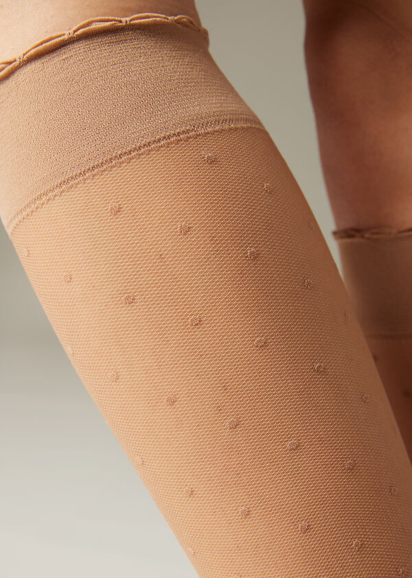 Patterned knee-high socks