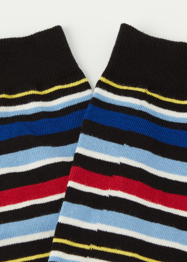 Coloured Stripe Long Socks