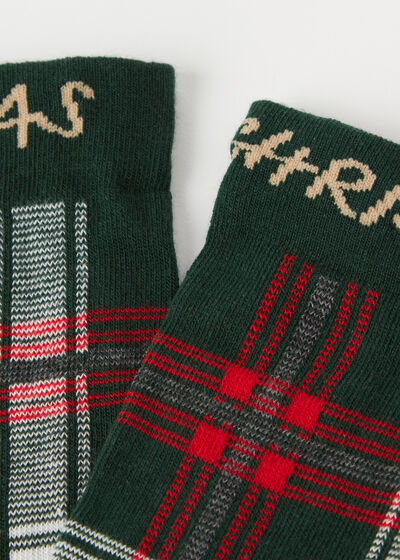 Pánske krátke ponožky s vianočným motívom Family