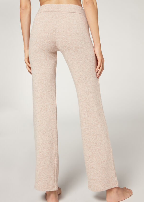 Legging coupe droite cachemire
