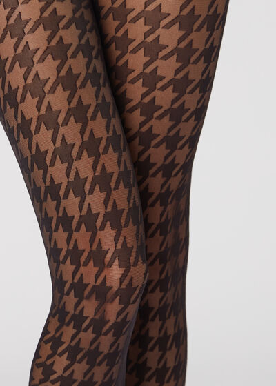 Panty Doorschijnend 30 Denier Pied de Poule