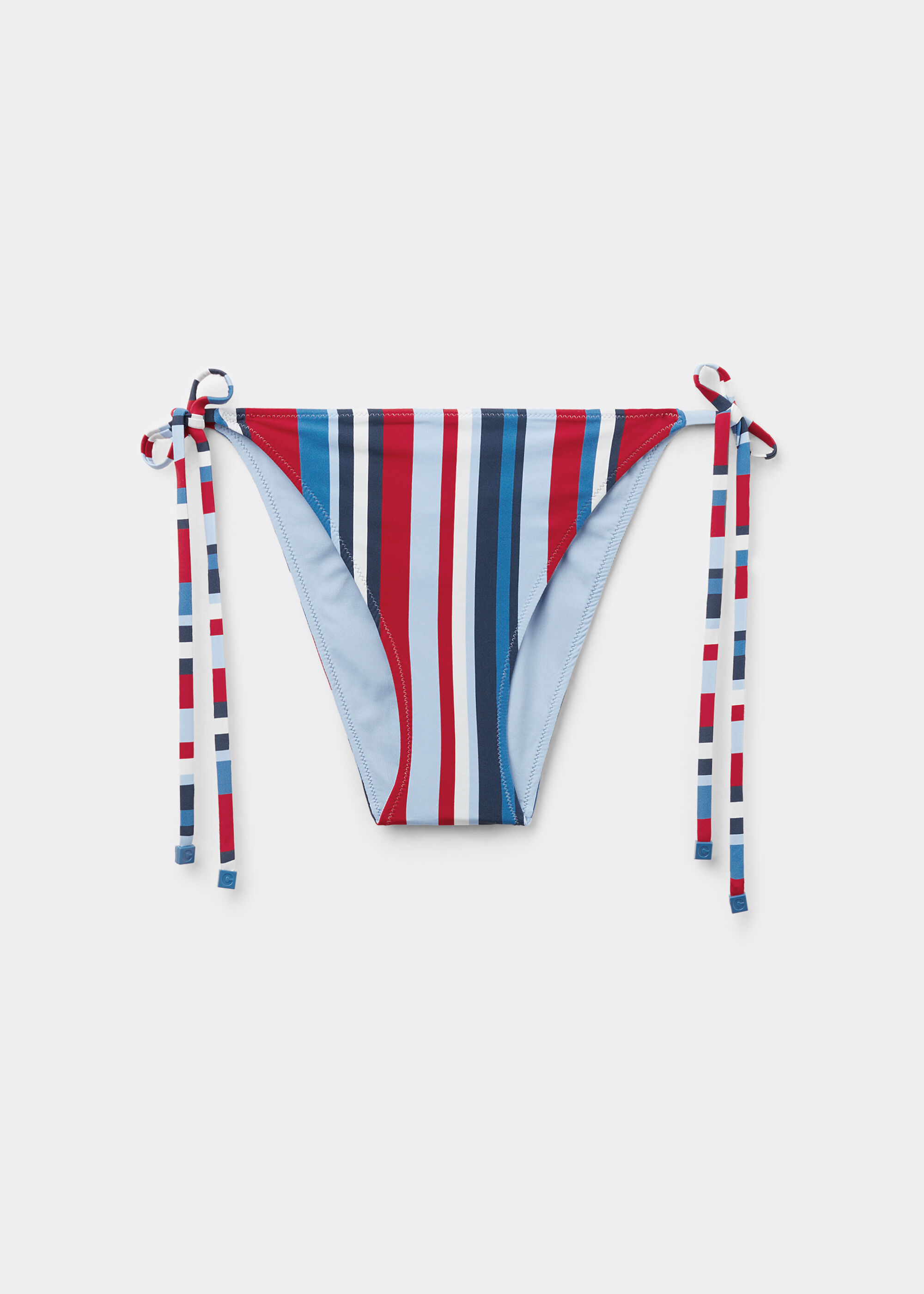 Bas de maillot à lanières Nautical Stripes
