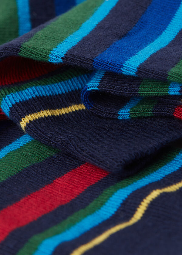 Lange Socken mit Streifenmuster für Kinder