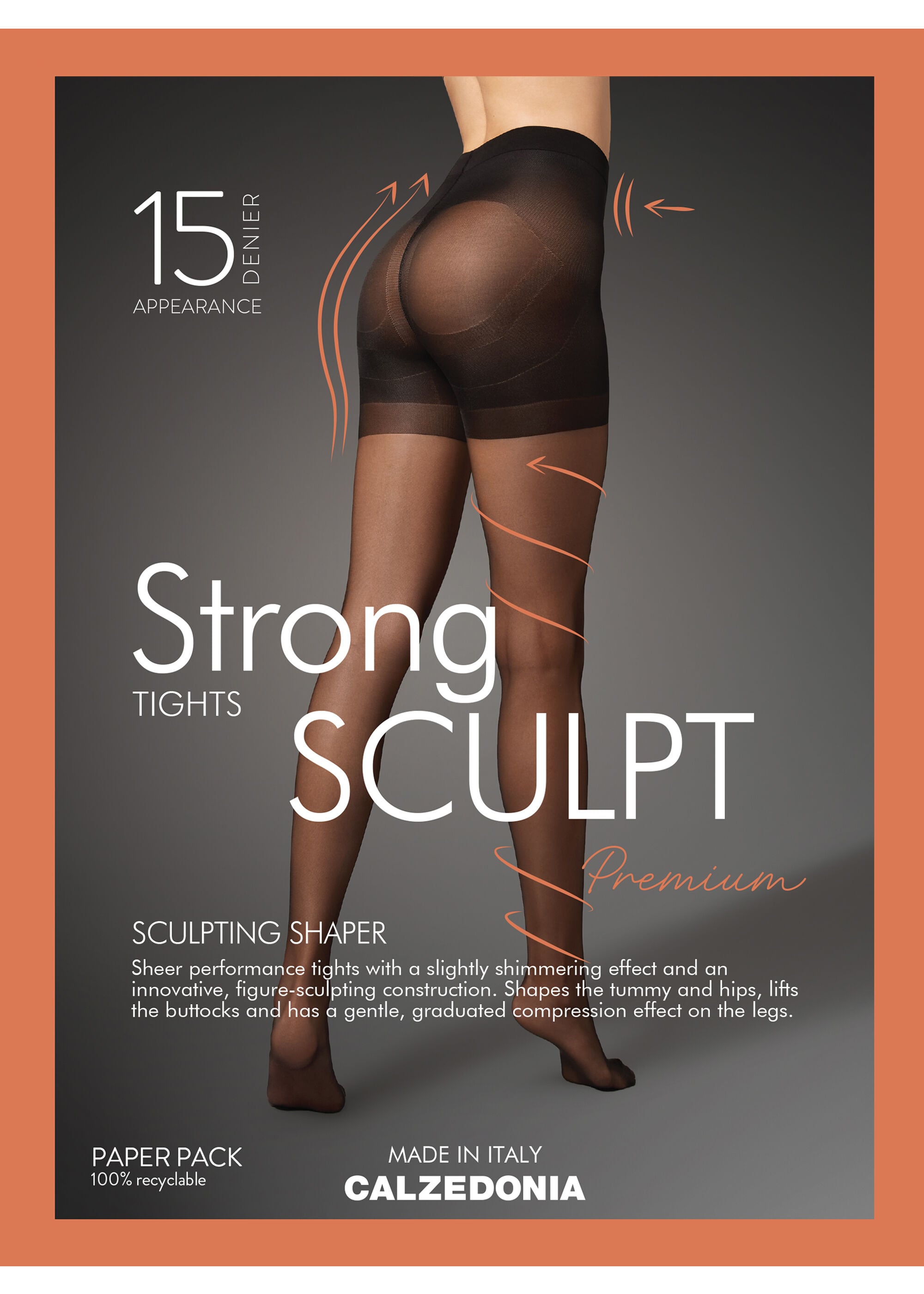 Rajstopy cienkie Strong Sculpt 15 den
