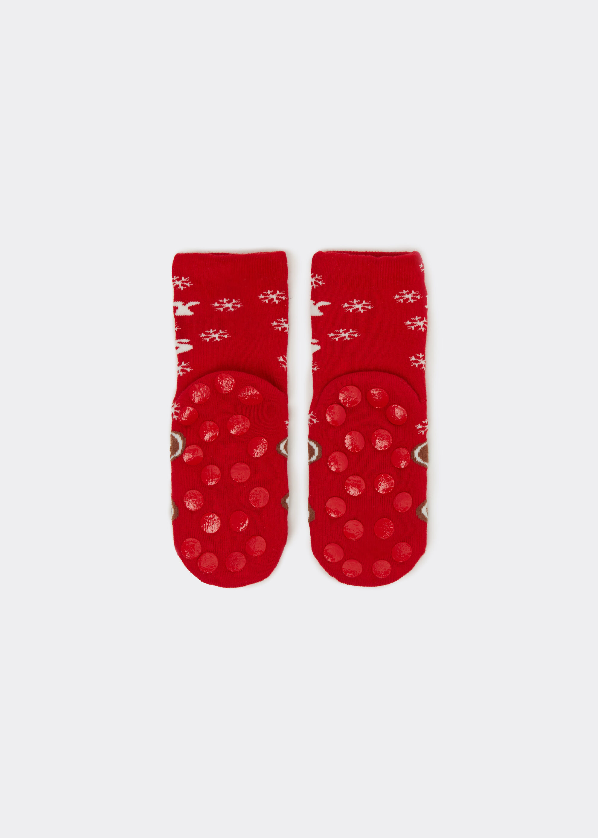 Kids’ Gingerbread Man Non-Slip Socks