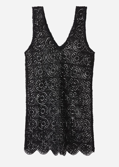 Robe en Crochet Motif Géométrique