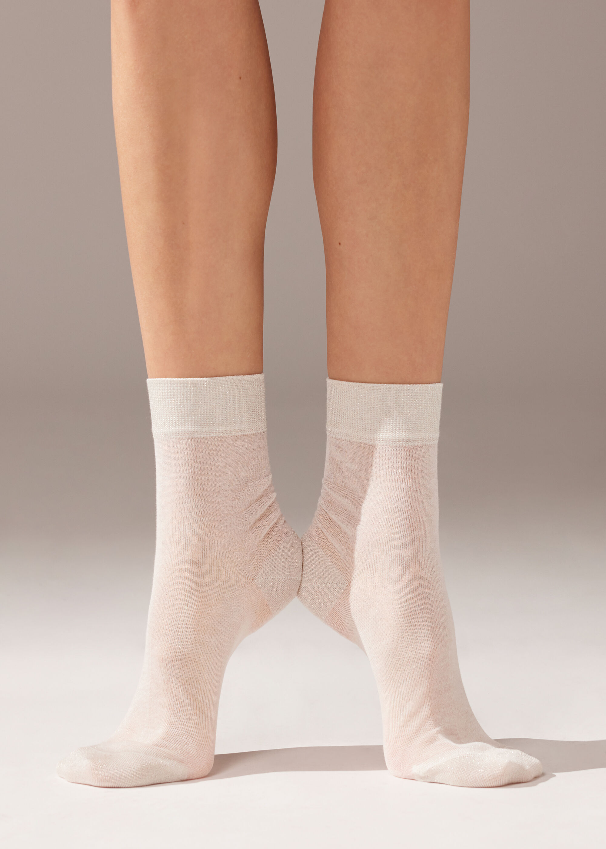 Kurze Socken mit Glitzerdetails