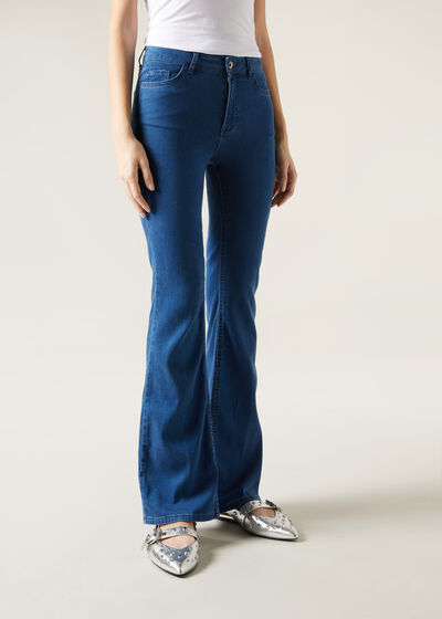 Jean pattes d'éléphant denim léger Eco