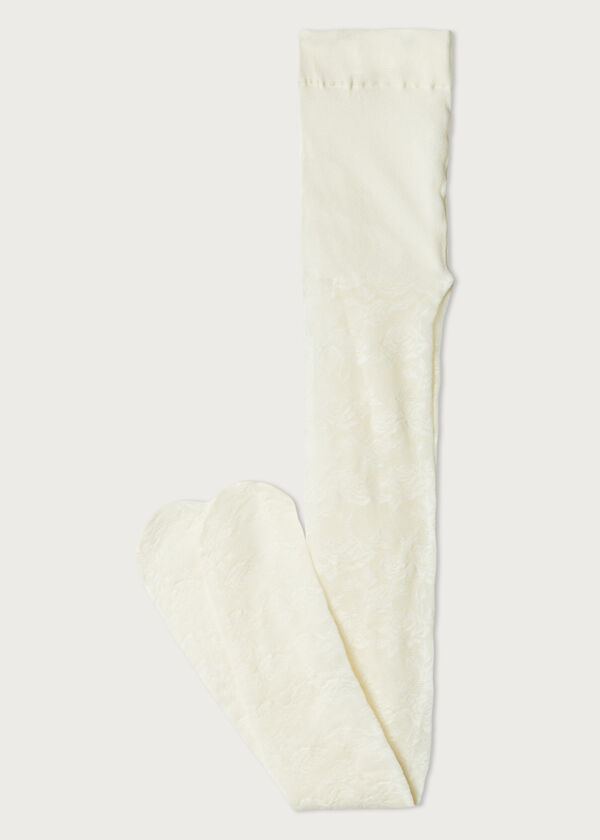 Girls’ Patterned Microfiber Tights