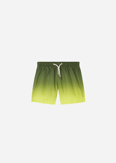 Boys’ Patterned Boxer Swim Shorts Formentera