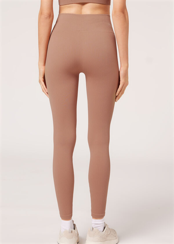 Seamless Fine Ribbed Sports Leggings - Calzedonia