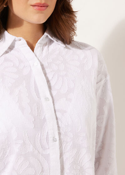 Camisa Curta Jacquard