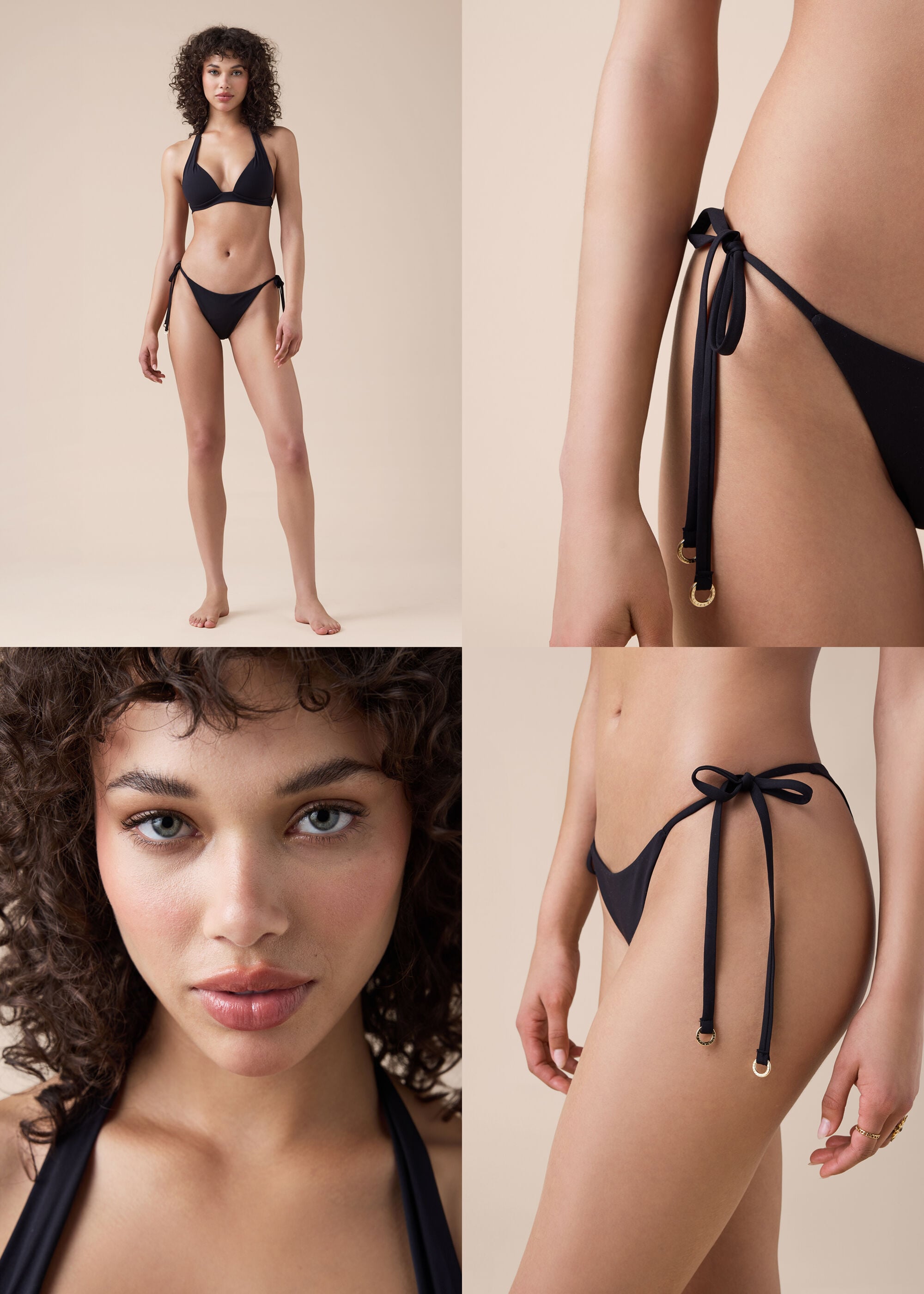 Tie Brazilian Bikini Bottoms Premium Fit