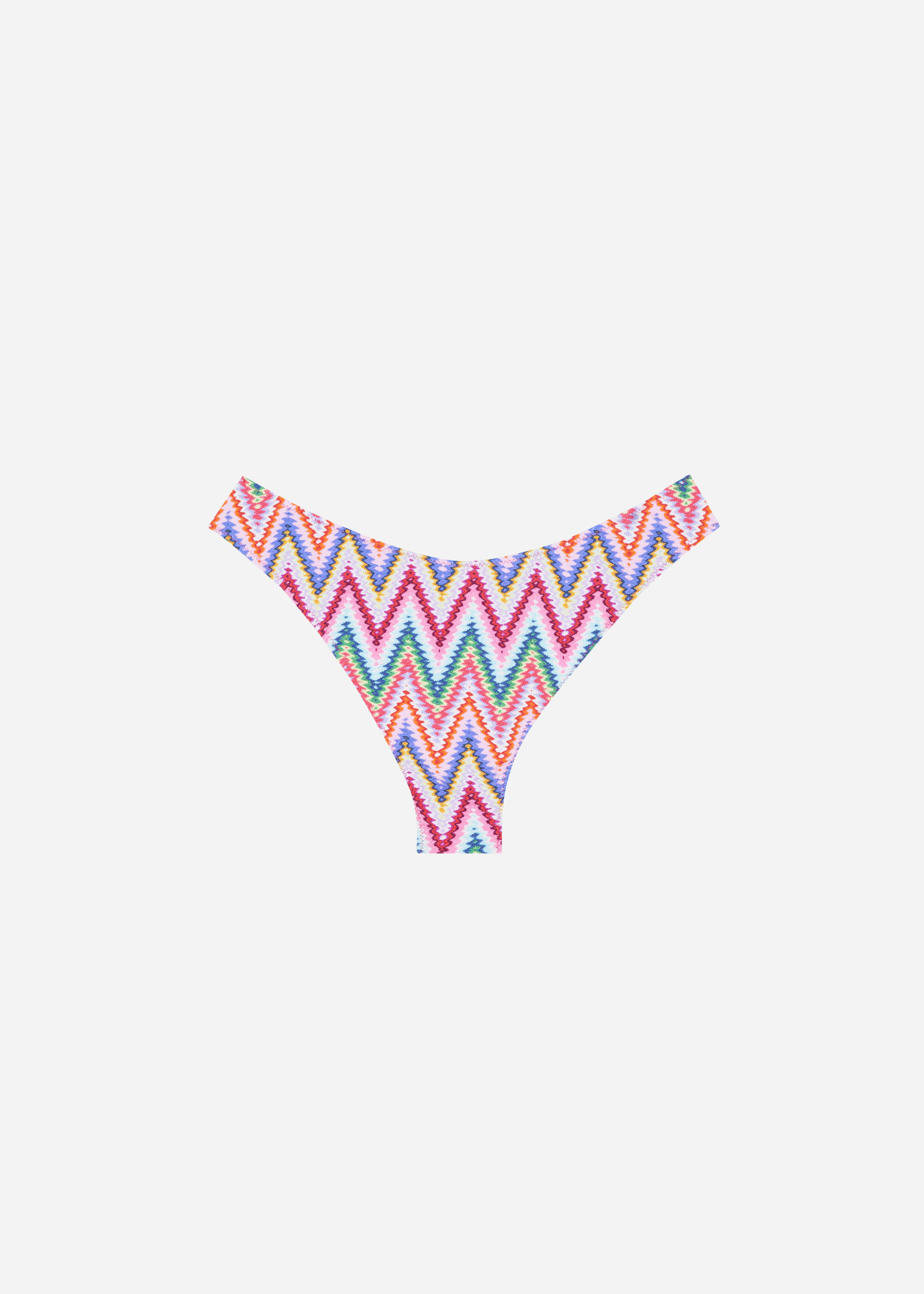 Brazilian Bikini Bottoms Multicolor Chevron