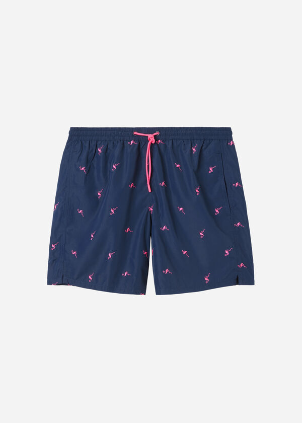 Men’s Patterned Boxer Swim Shorts Formentera