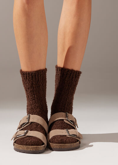 Teddy Short Socks with Wool