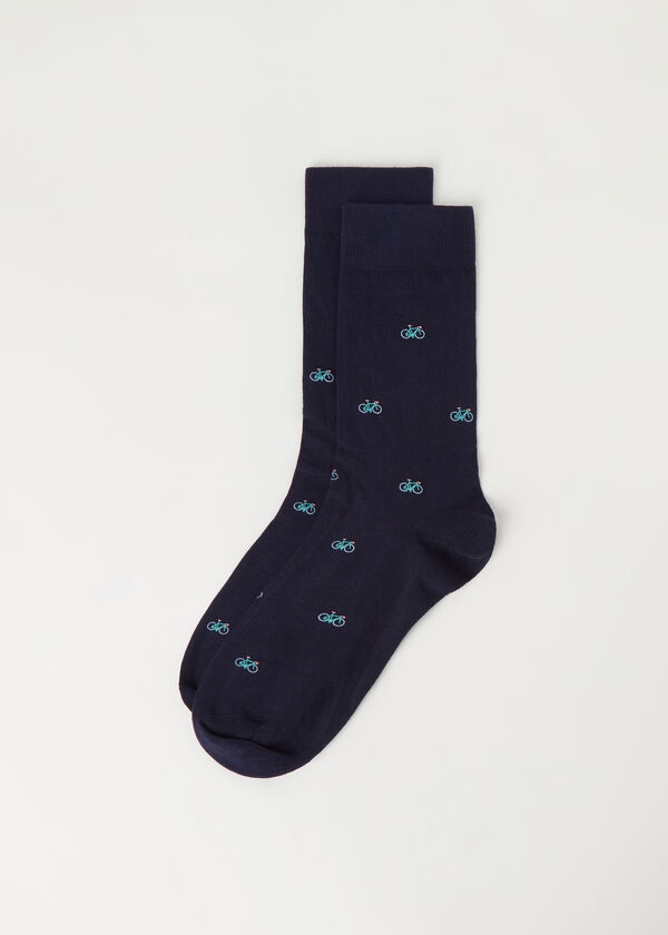 Chaussettes Courtes Motif sur l’Ensemble pour Homme